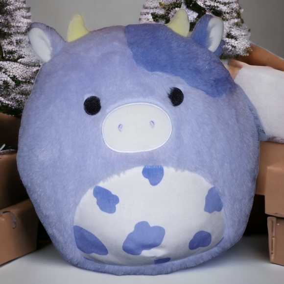 12-INCH ORIGINAL BUBBA THE COW FUZZ-A-MALLOWS BY SQUISHMALLOWS - Picture 3 of 8